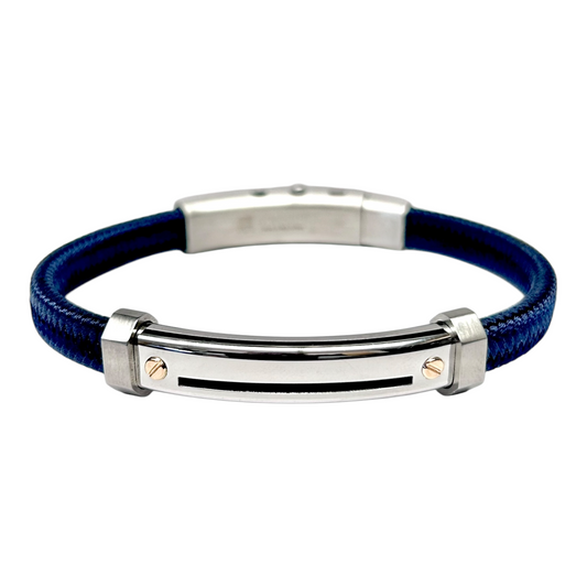 Pulsera Acero Azul BR-NAUTICO202
