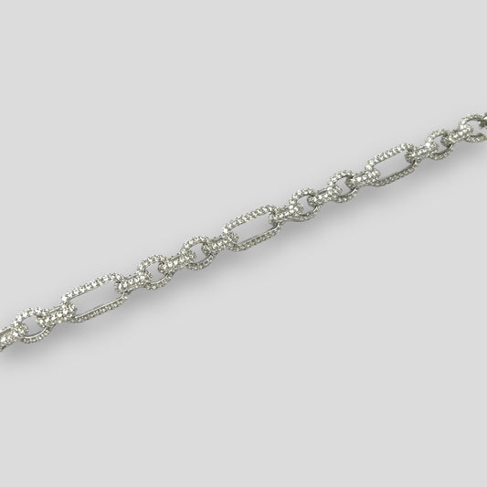 Pulsera Plata925 y Zirconia Mod: AL-PUL-CRI-B