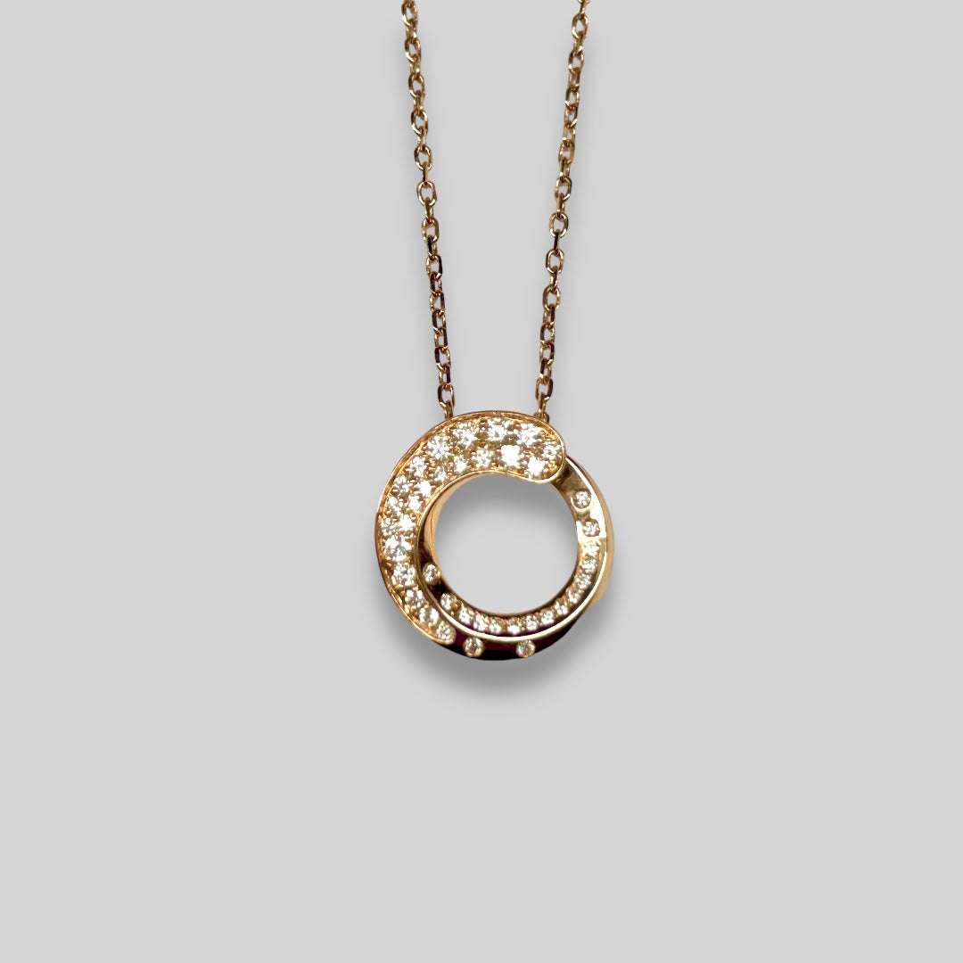 Collar Oro Rosa 18K y Diamantes .40ct. Ref: 4296NS-BIS