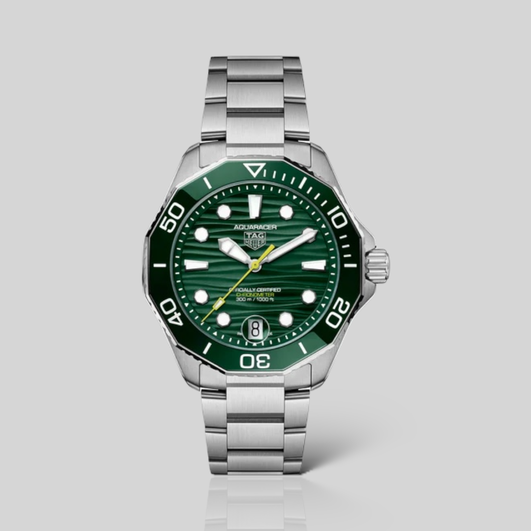 TAG HEUER Aquaracer 42mm Automatico Verde Ref CBS2216.BA0041