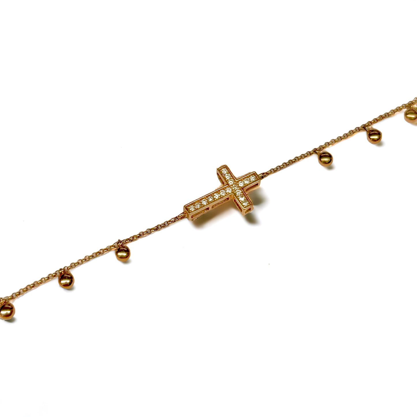 Pulsera 14k y Diamantes. PL69090