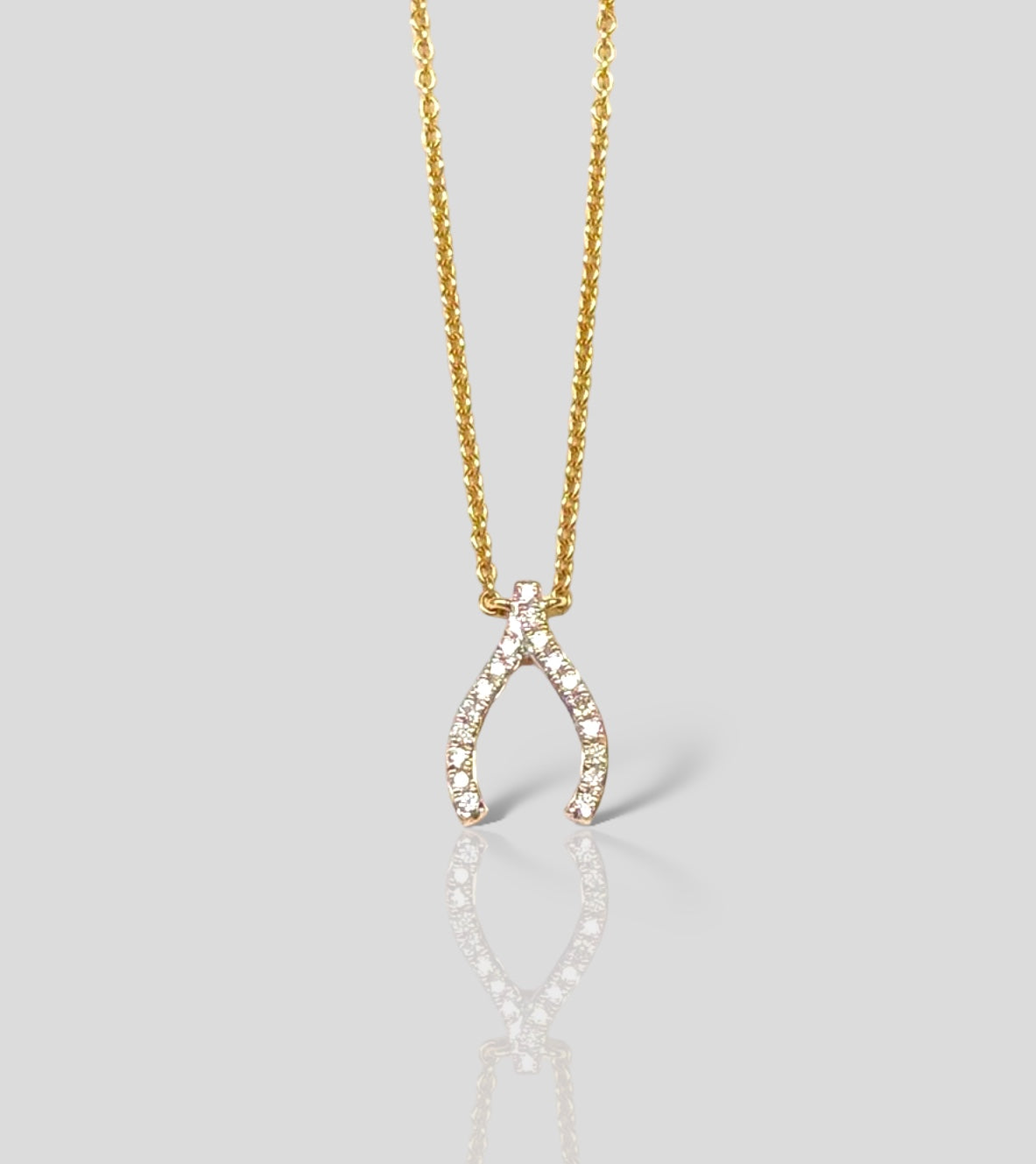 Collar Bones 14K y diamantes GA-69349