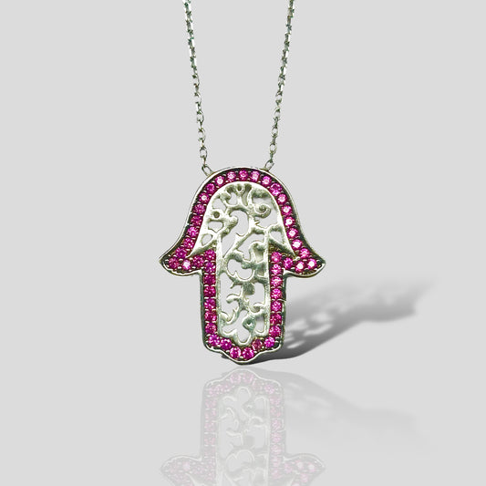 Collar Plata925 y Zirconias Mod: AL-MANG-R
