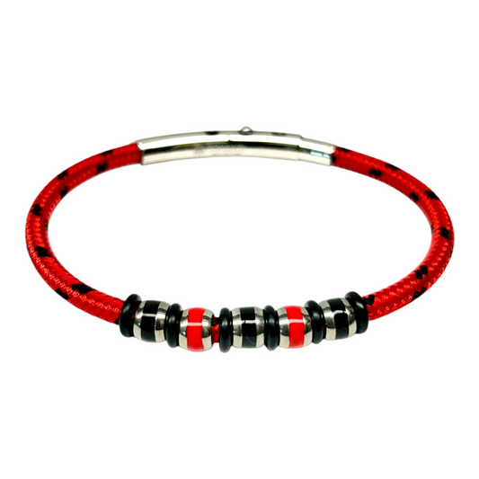Pulsera Acero Roja BR-SATURNO-06