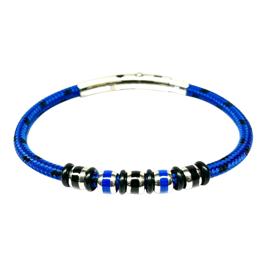 Pulsera Acero Azul BR-SATURNO-03