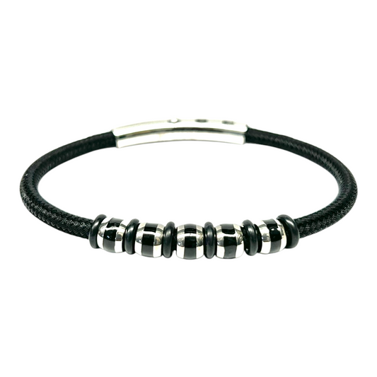 Pulsera Acero Negra BR-SATURNO-01