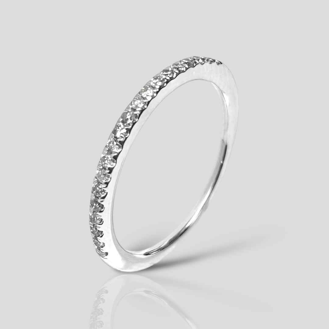 Churumbela Oro Blanco 14K y diamantes .15ct   SKR3142-15PJ