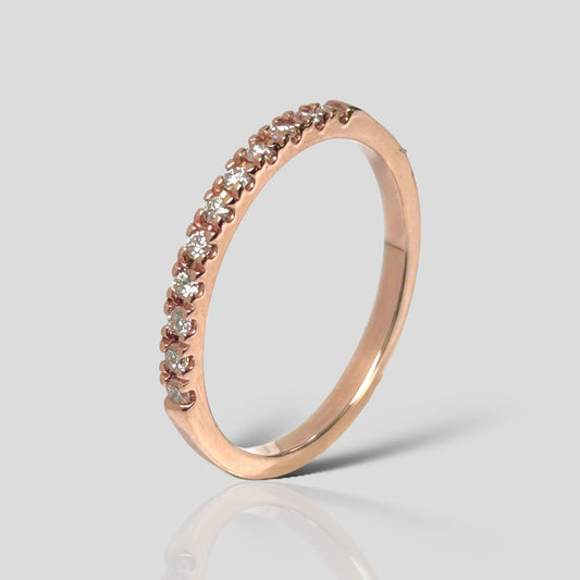 Churumbela Oro Rosa 14K y diamantes .15ct KA51685RWD4RP