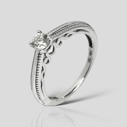 Anillo de Compromiso 14K Br.25ct SKR22602-25