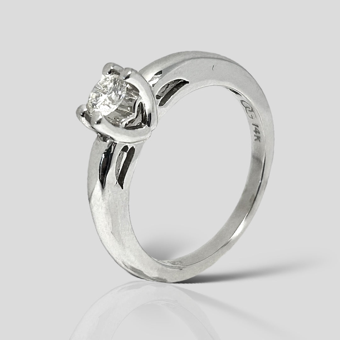 Anillo de Compromiso 14k y Br .25ct E-257-B