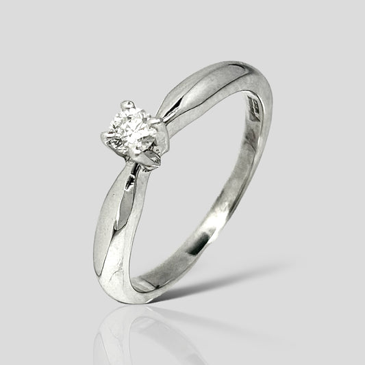 Anillo de Compromiso 14K Br .15ct B2089B-15