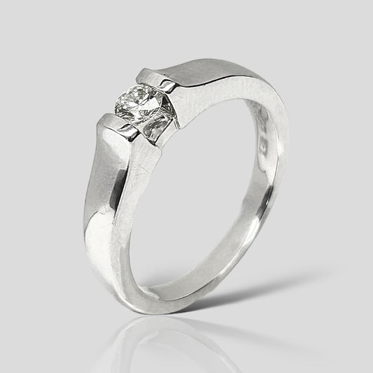 Anillo de Compromiso 14K Br .20ct E-198-B