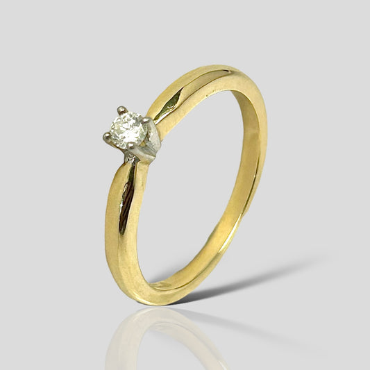 Anillo de Compromiso 14K Br .10ct B2089C-10