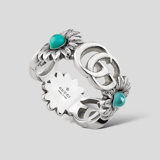 GUCCI ANILLO DE NÁCAR CON LA DOBLE G . YBC527394001