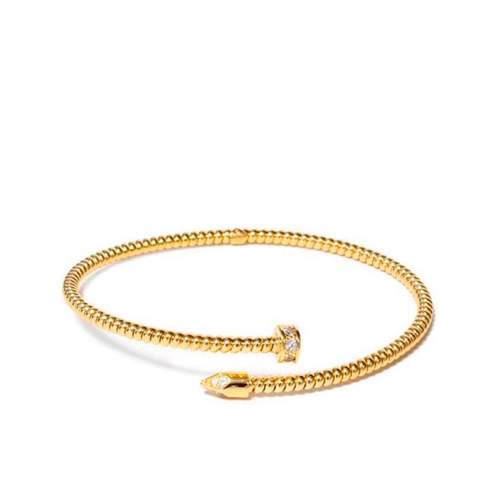 Pulsera Clavo Plata 925 Dorada