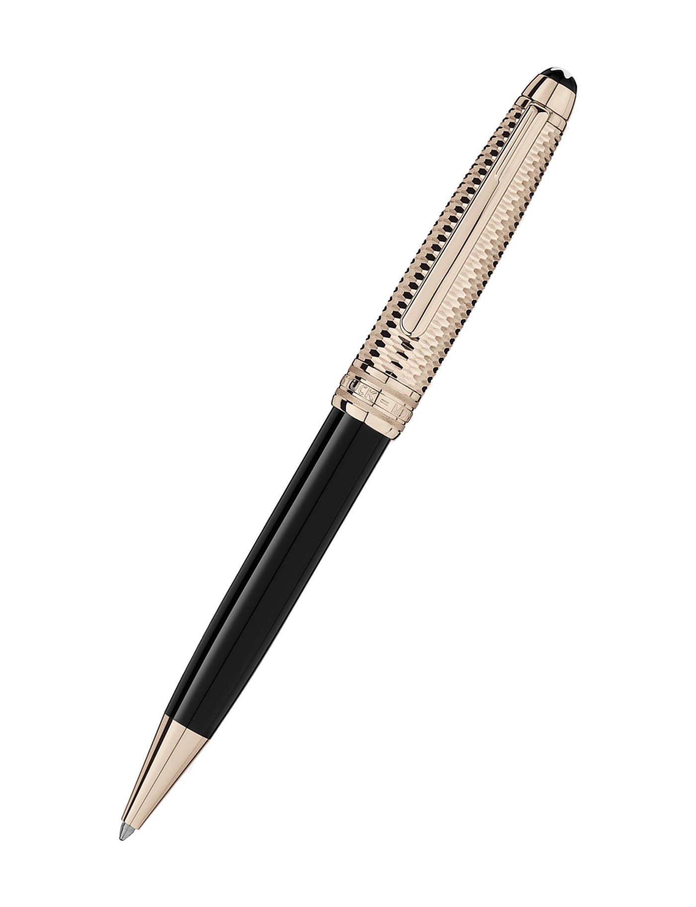 Meisterstück Doué Geometry Signature Gold-Coated Classique Ballpoint Pen. 132507