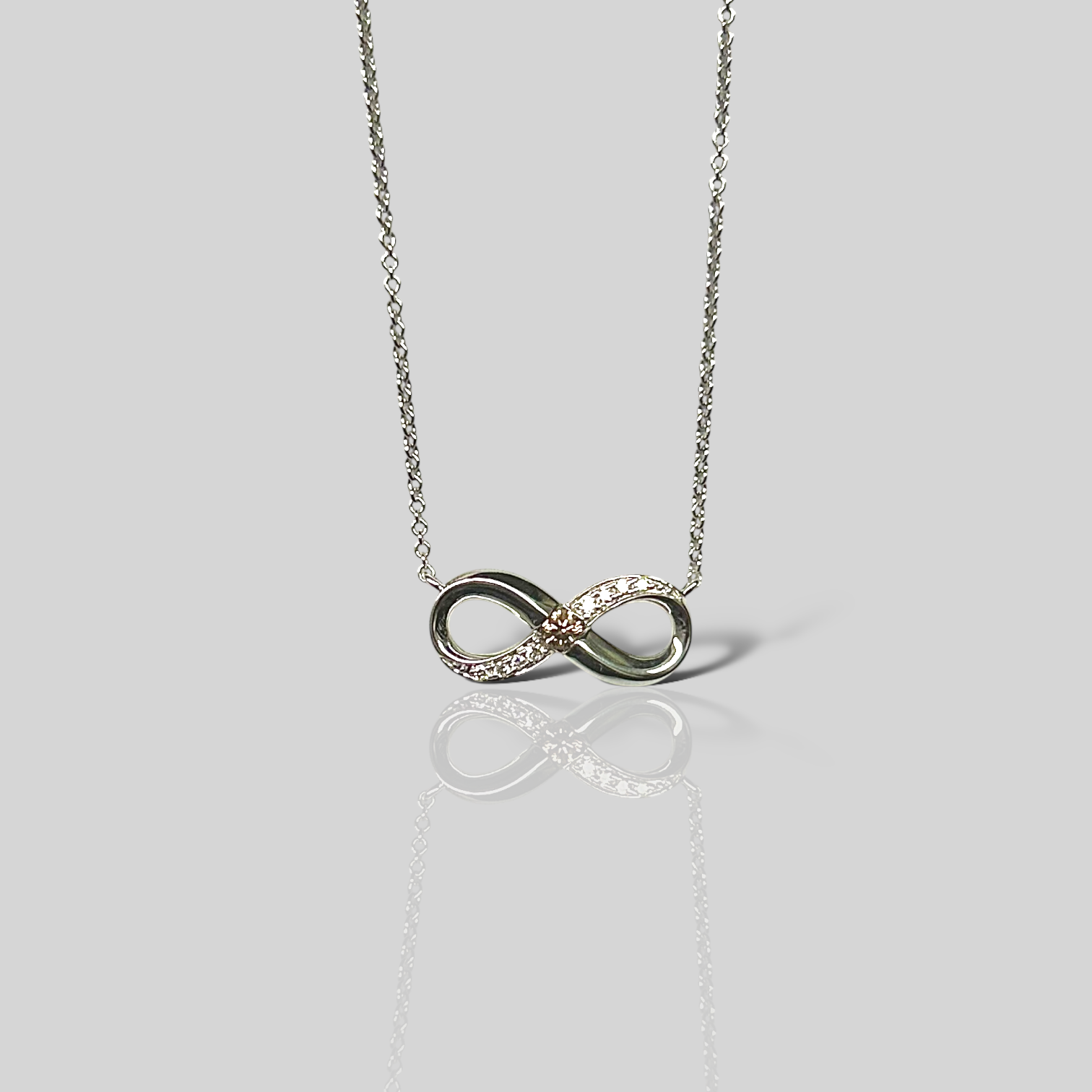 Collar Infinito Obco 18K y brillantes 42338UBD8WN