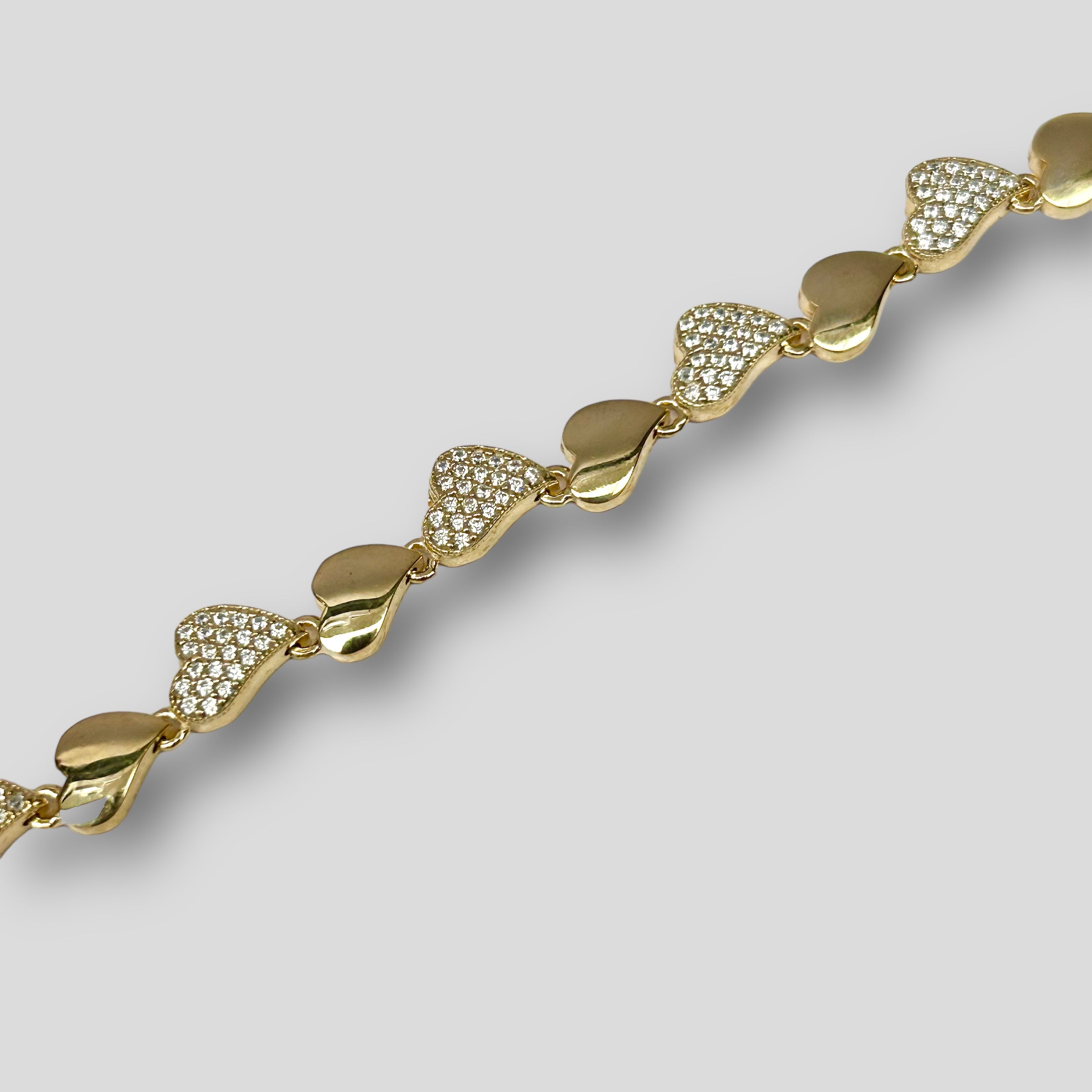 Pulsera Plata925 y Zirconia Mod: AL-PUL-CORA-DOR