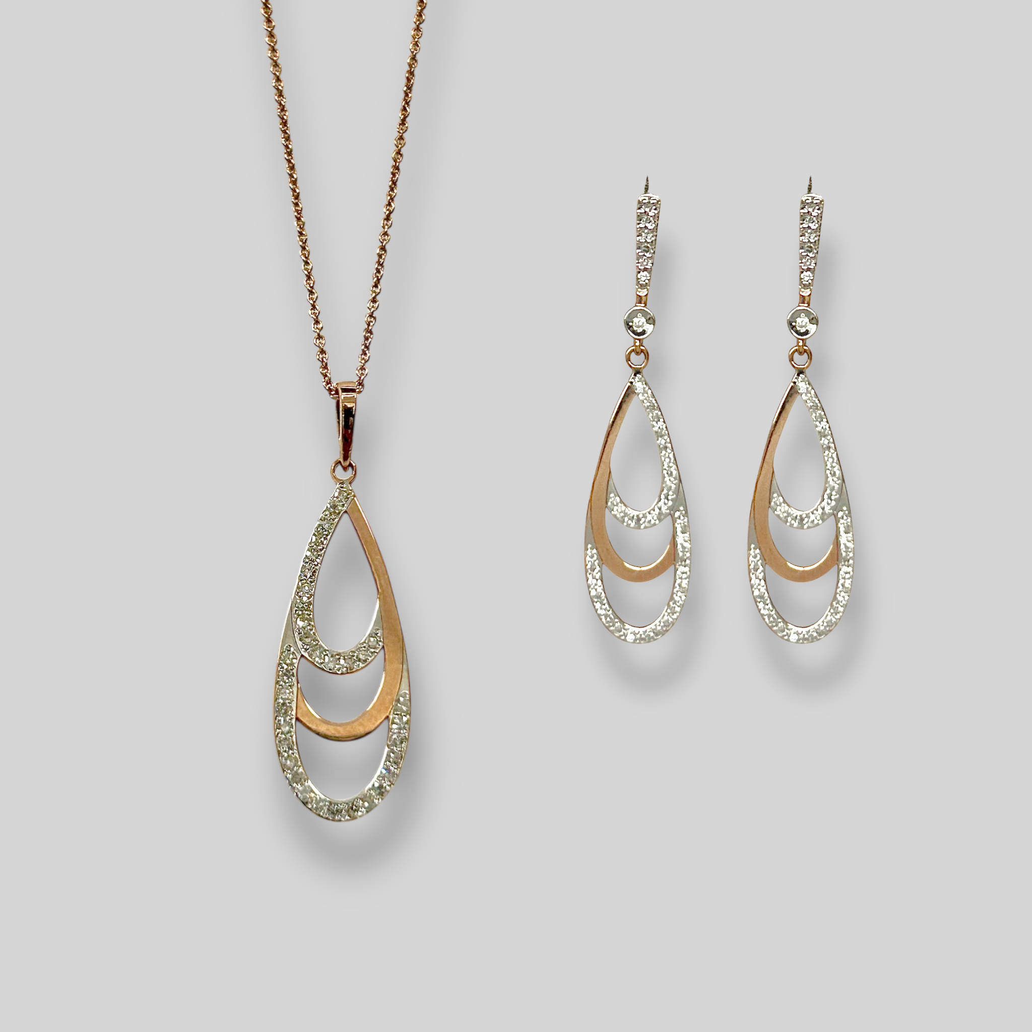 Juego 14k y Brillantes. Ref:ASP28