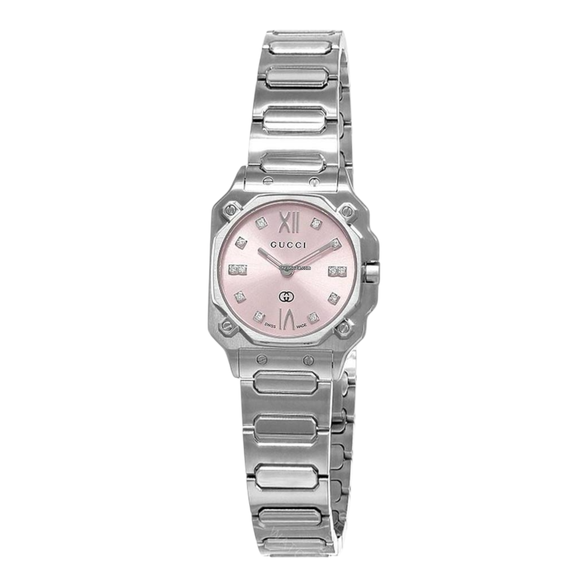 GFlat Dama 24mm Cuarzo Diamantes Ref:YA166501