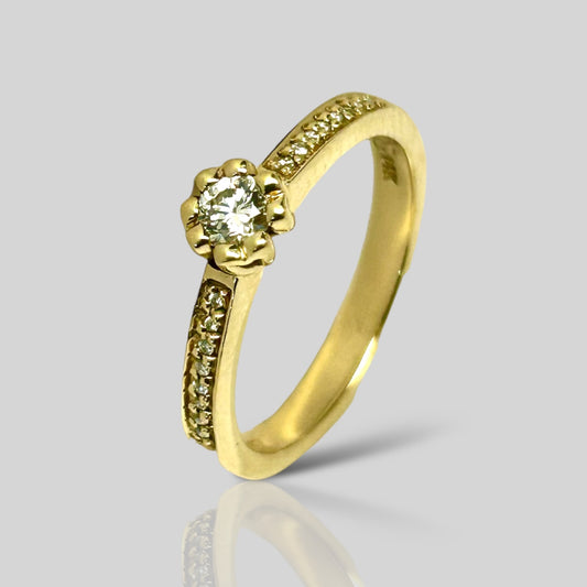 Anillo de Compromiso 14K Br .25 ct E-278-A