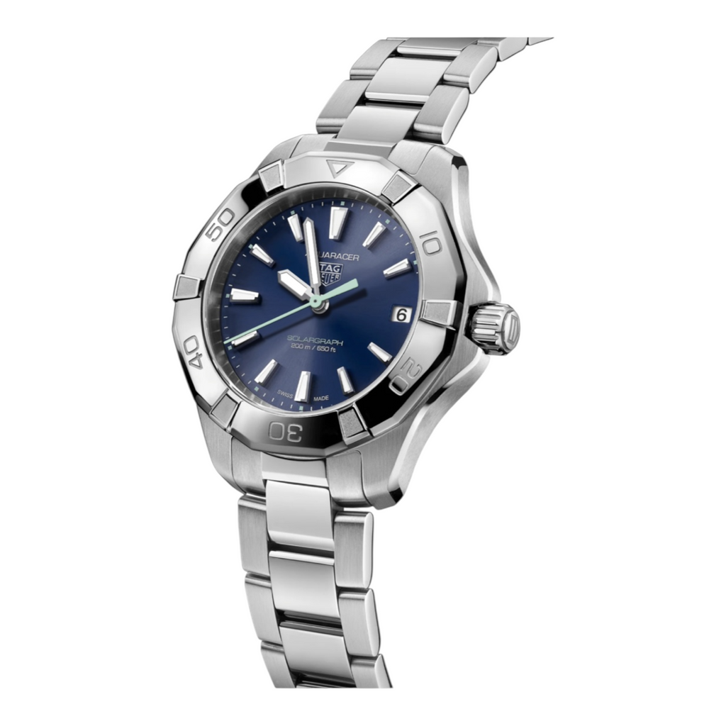TAG HEUER AQUARACER
PROFESSIONAL 200 SOLARGRAPH
Movimiento solar de cuarzo, 34 mm, Acero
WBP1311.BA0005