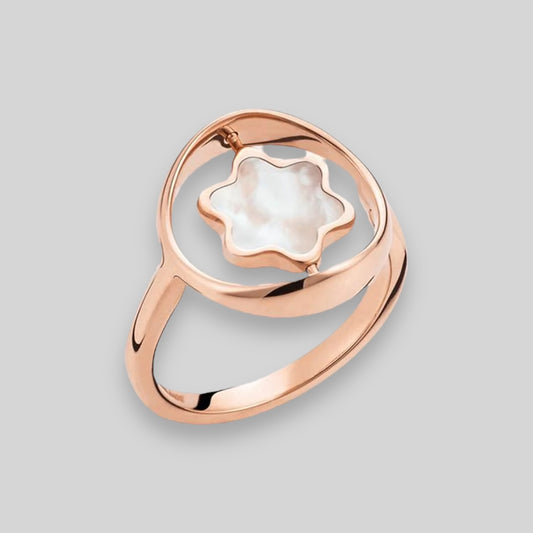 Anillo Oro Rosa 18K y Madreperla 11657354