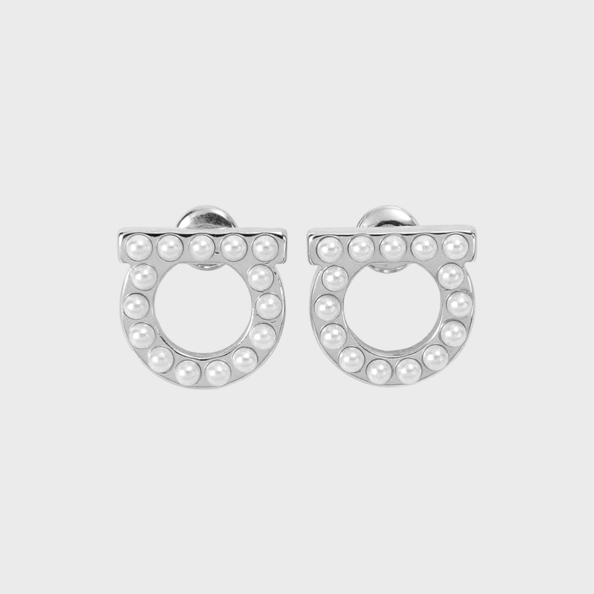 Aretes Gancini Paladio con Perlas.696582