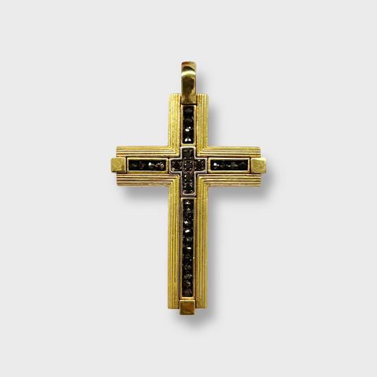 Cruz 18K y Diamantes EP029B