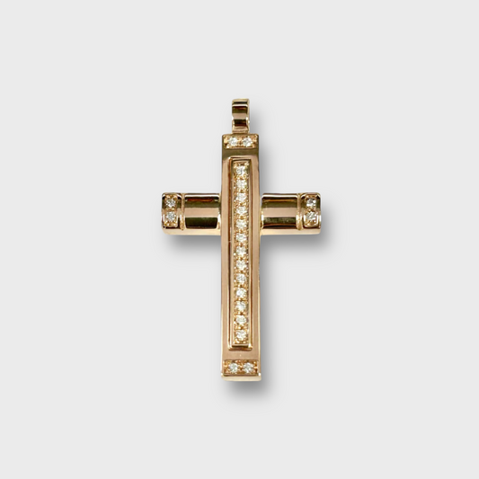 Cruz 18K y Diamantes EPE092R