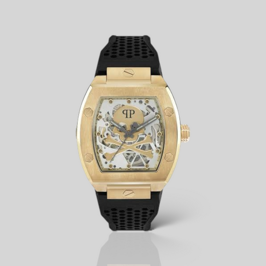 Skeleton Automático 44mm IP Dorado. PWBAA0321