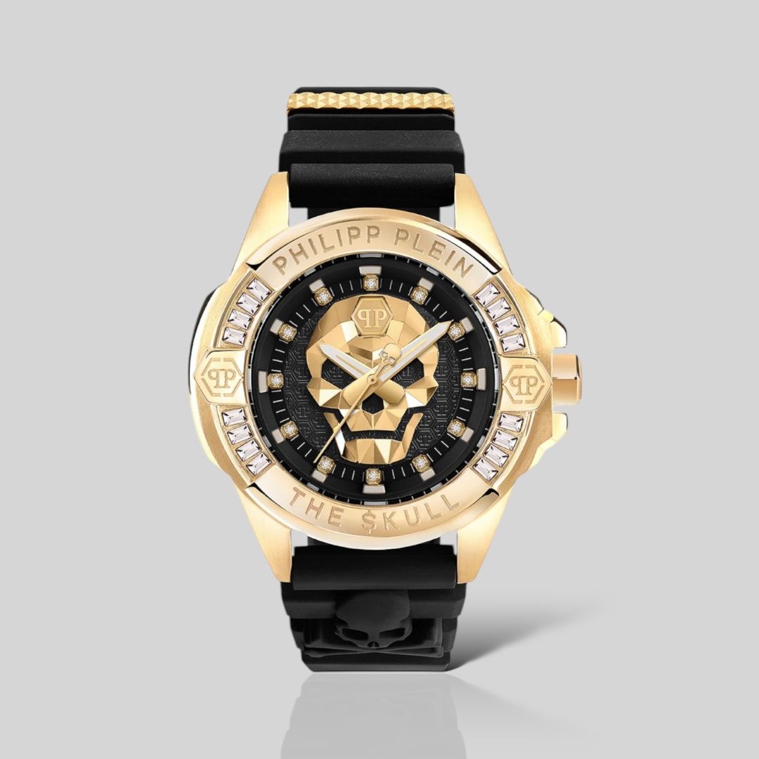 Skull 41mm IP Dorado con Cristales PWNAA0122