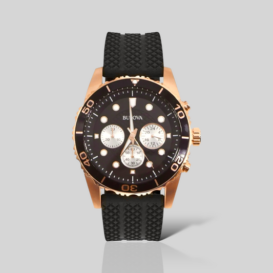 Reloj Bulova cronógrafo de cuarzo para hombre. 98A298