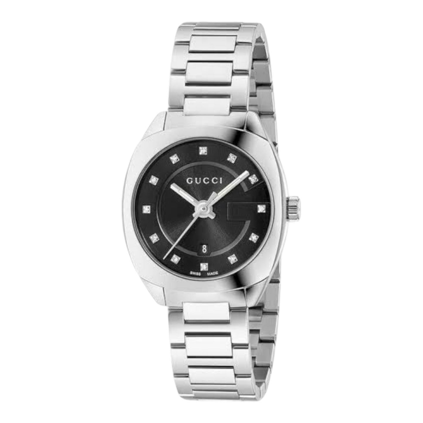 Reloj Gucci GG 29mm Cuarzo Diamantes en Indices Ref: YA142503