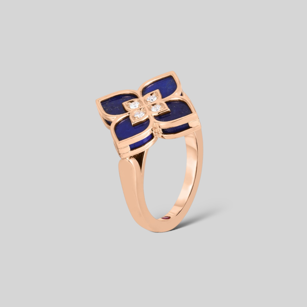 Anillo Oro Rosa 18K, Lapis,Diamantes Ref:7773195AX65XL