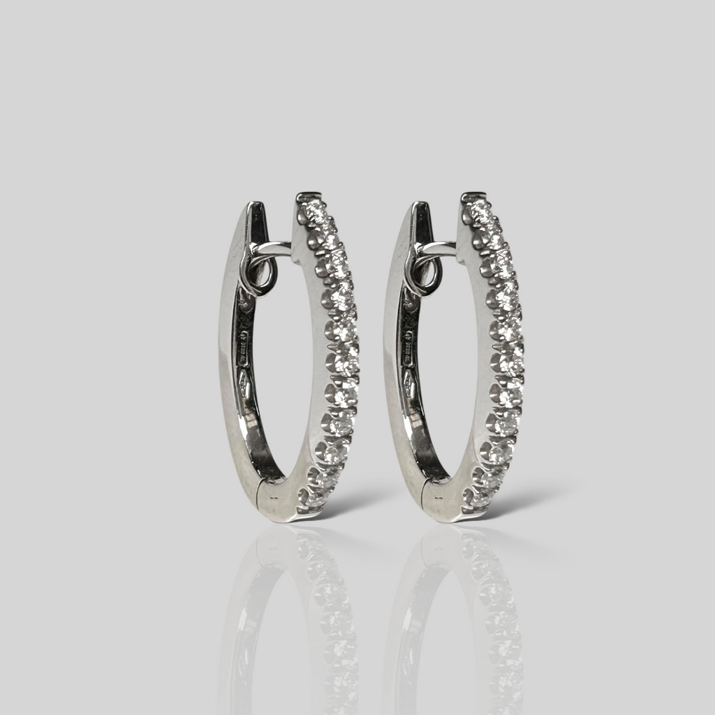 Arracadas 18K y Diamantes. Mod: 234-2509