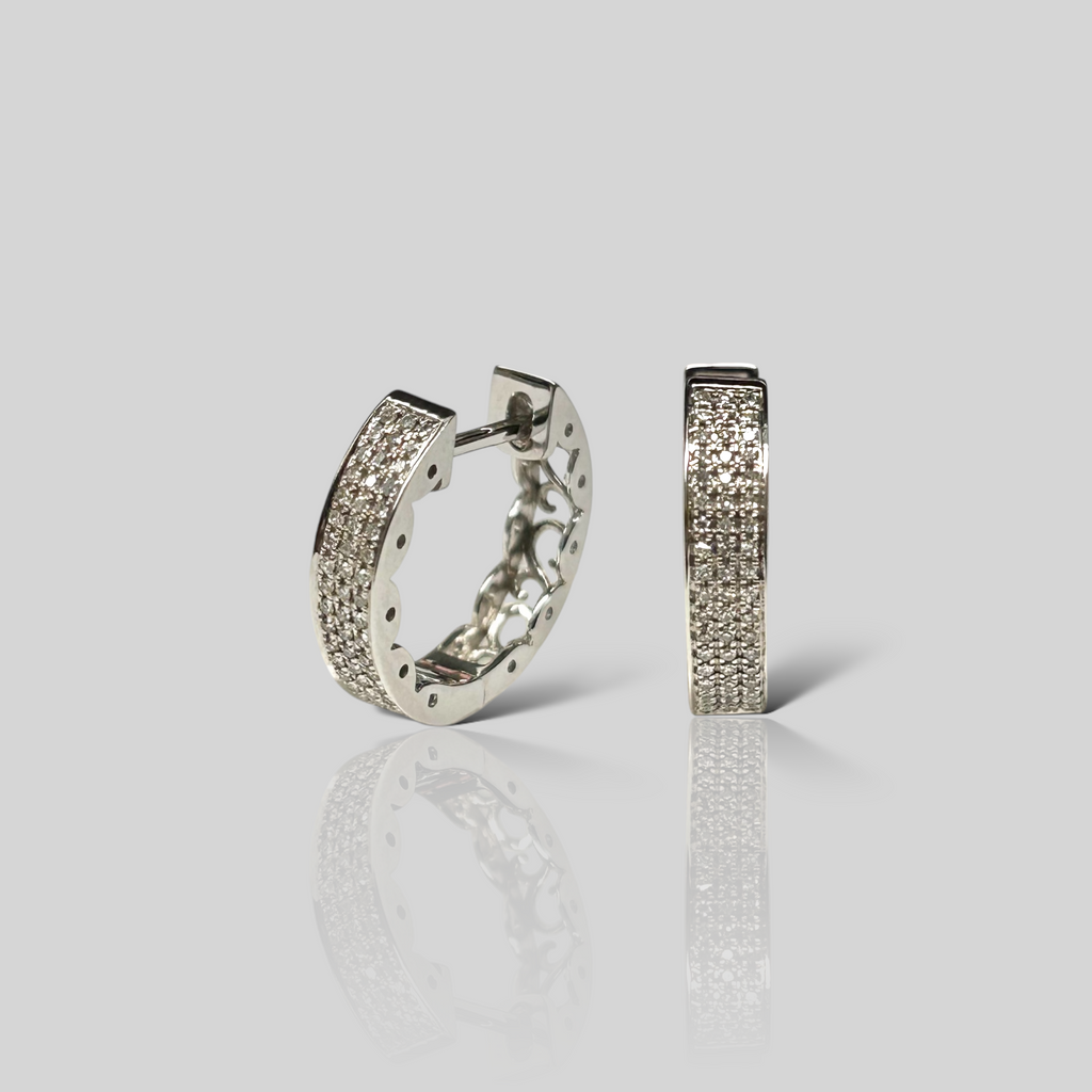 Arracadas 14K y diamantes. Mod:10480E-B