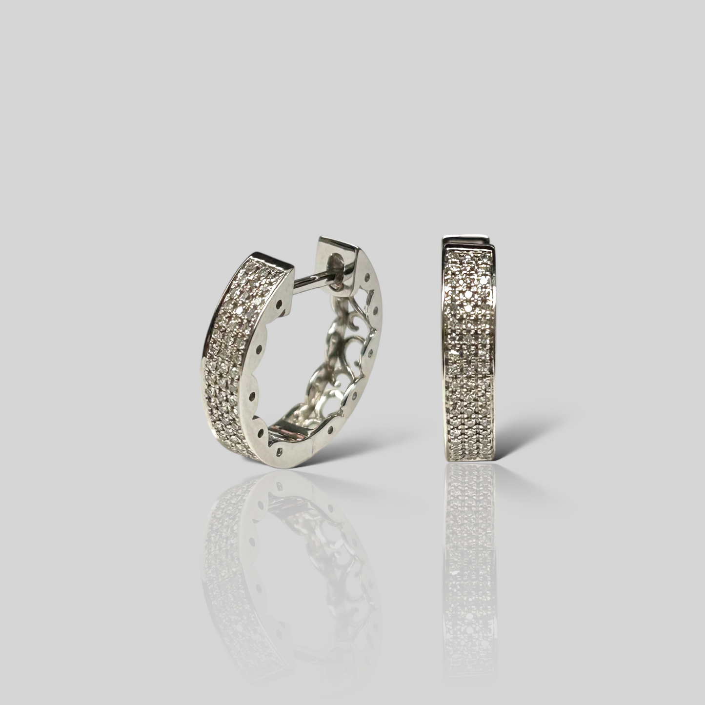 Arracadas 14K y diamantes. Mod:10480E-B