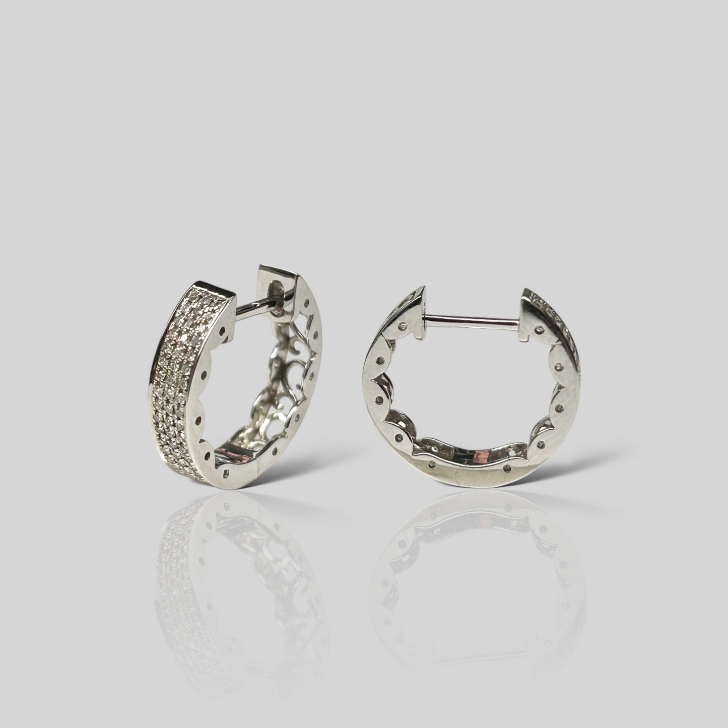 Arracadas 14K y diamantes. Mod:10480E-B