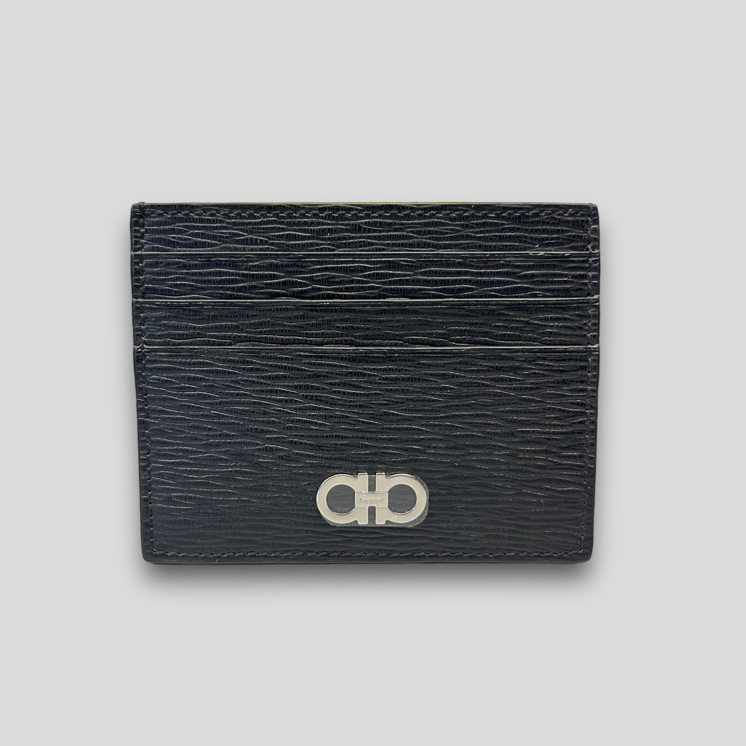 Tarjetero Gancini negro. 698914