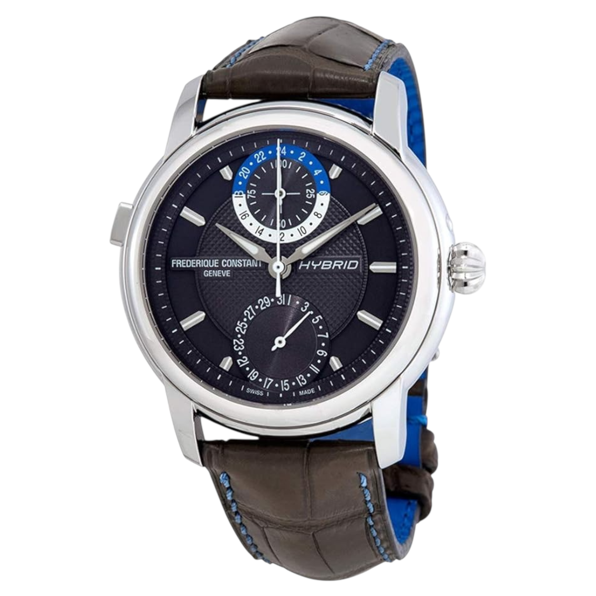 Reloj Hybrido Correa de Piel FC-750DG4H6