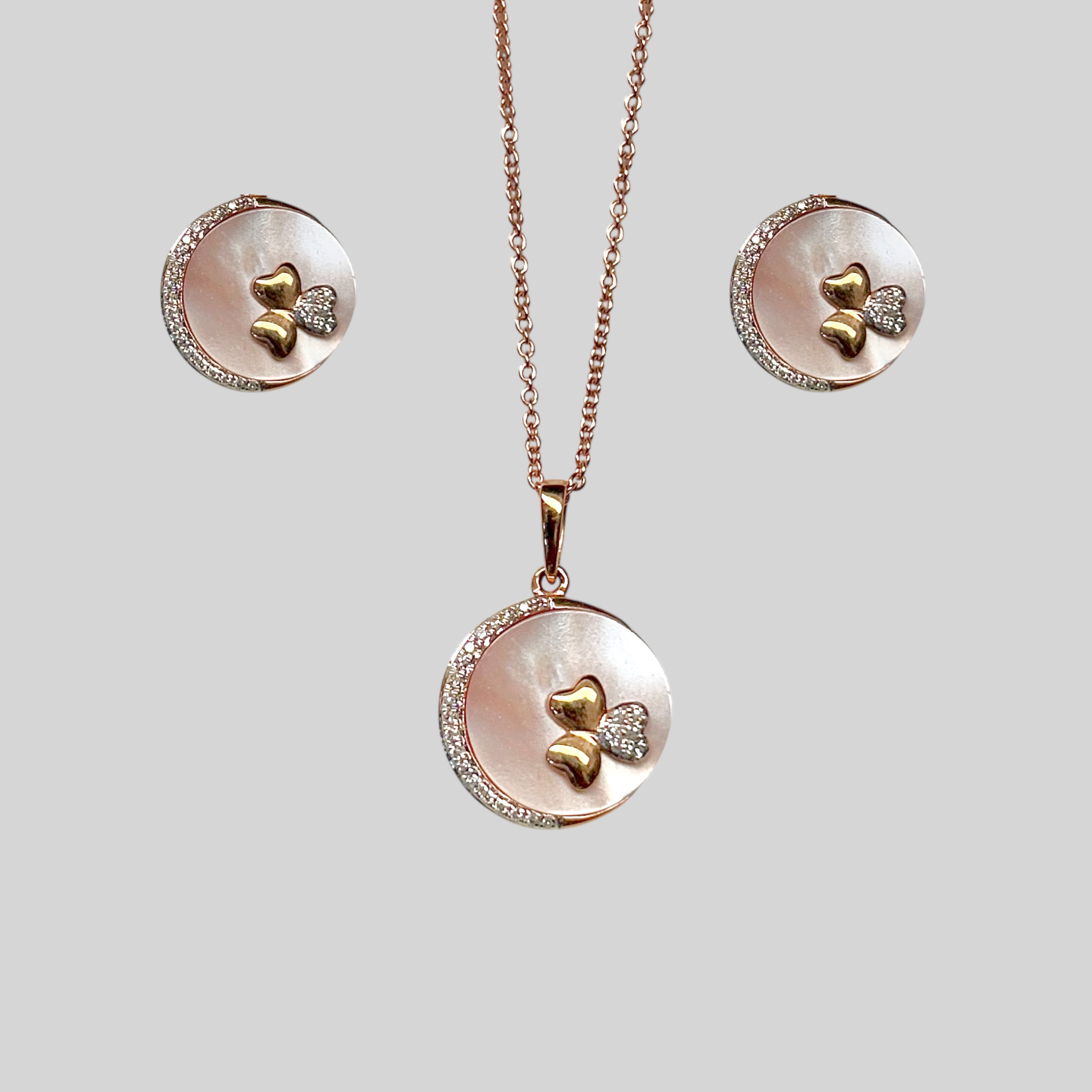 Juego 14K, Madreperla y Diamantes ASP34