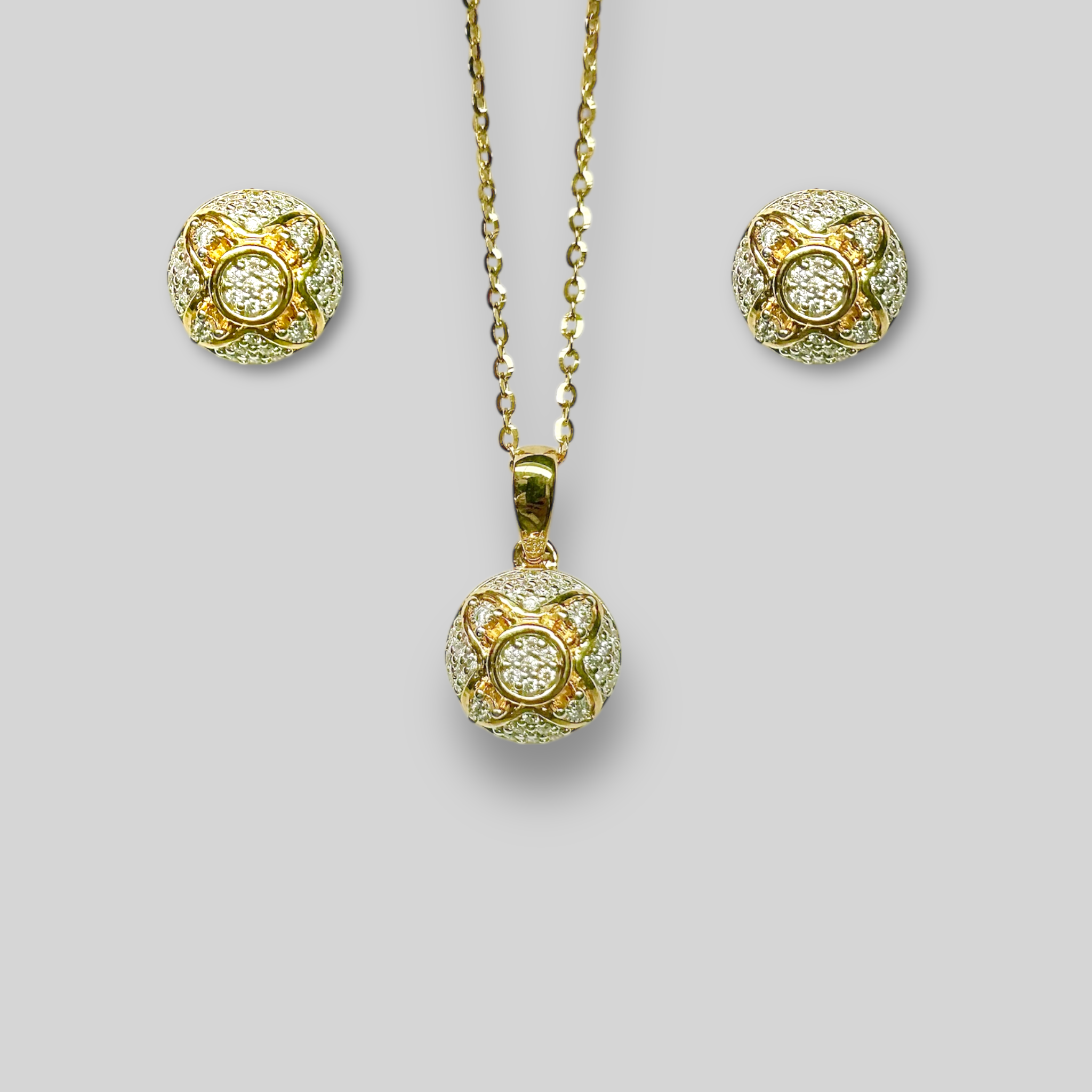 Juego 14K y Diamantes ASP36