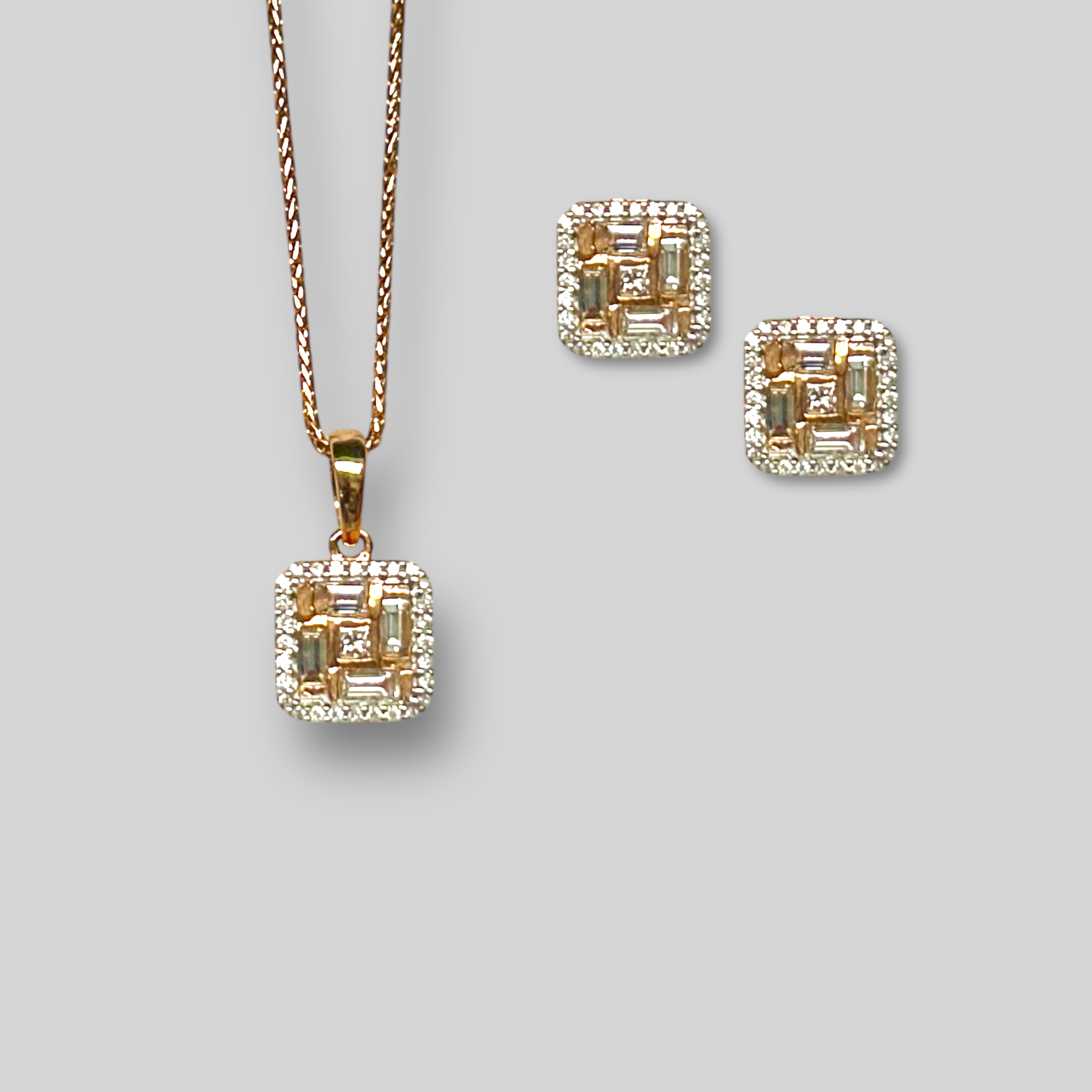 Juego 14K y Diamantes ASP37