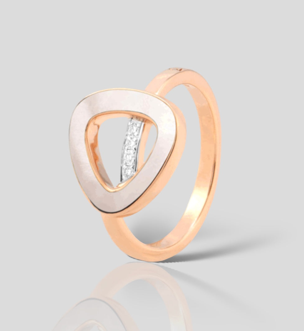 Anillo 18k,Madreperla y Diamantes 434932