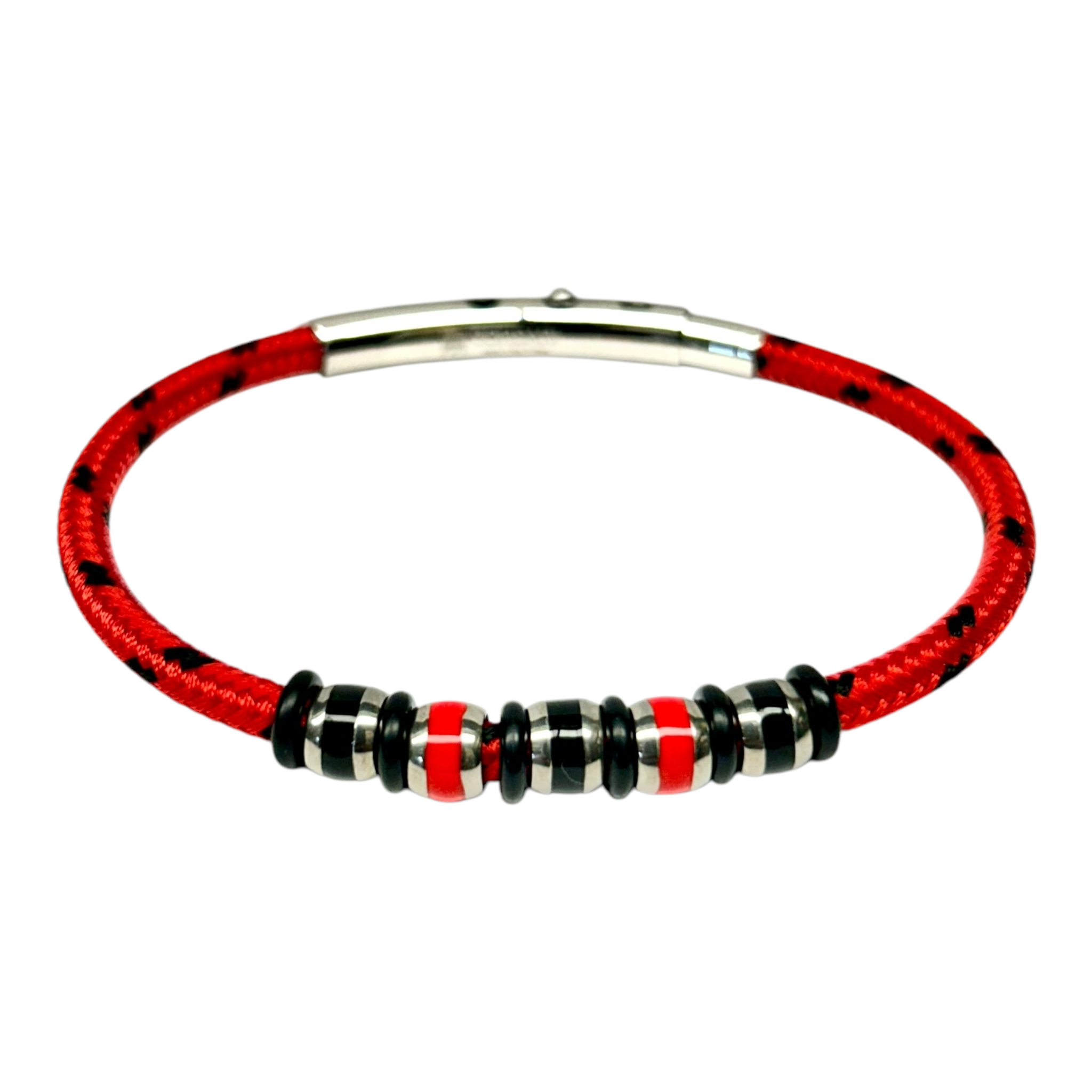 Pulsera Acero Roja BR-SATURNO-06