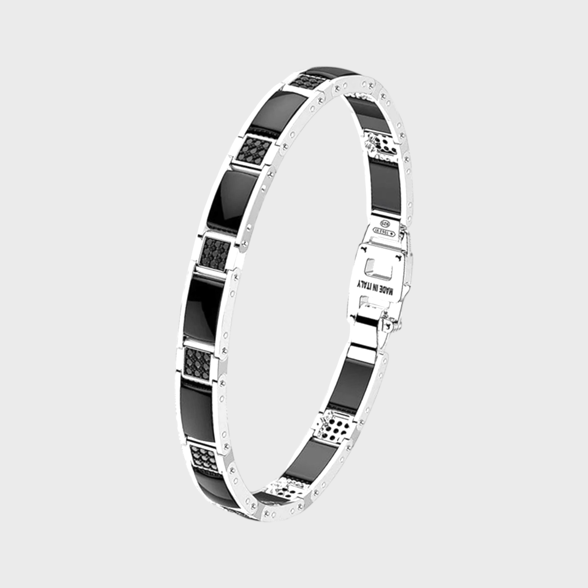 Pulsera Acero y Cerámica KXB052-N