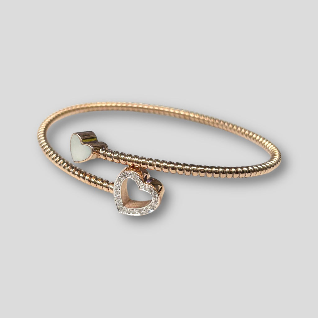 Pulsera Oro Rosa 18K, diamantes y madreperla Ref:442127