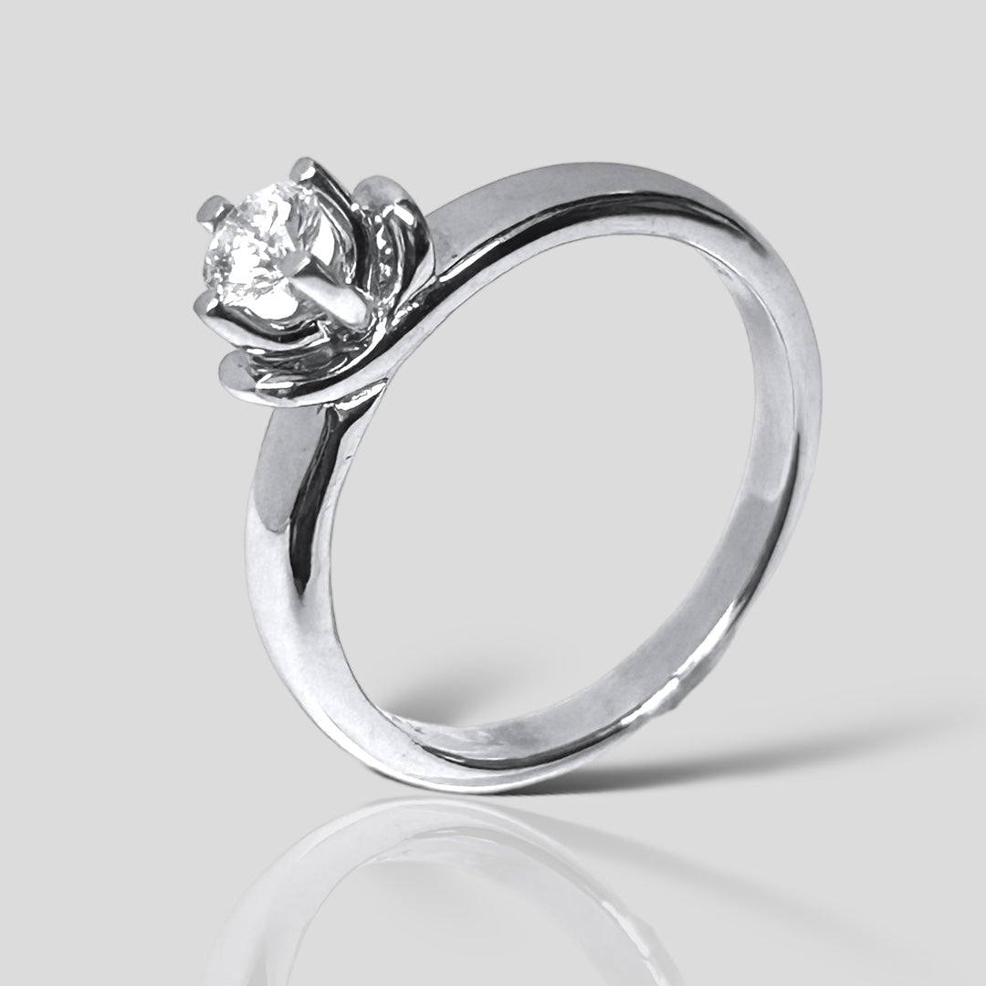 Anillo de Compromiso 14k y Br .25ct  E-212B