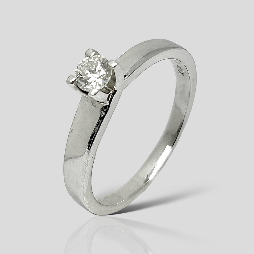 Anillo Compromiso 14K Br.23ct MR-SOL-007-23